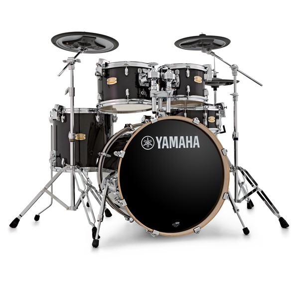 Batería acústica marca Yamaha color negro